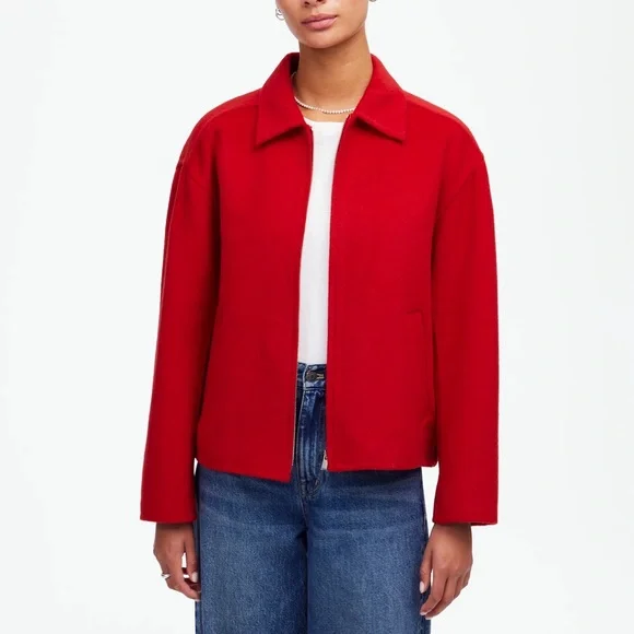 Madewell Double-Faced Rounded-Sleeve Jacket - Picture 2 of 9